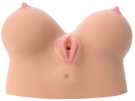 Мастурбатор-грудь с вагиной и анусом Kokos Juliana Breast с вибрацией фото 2