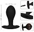 Утяжелённая расширяемая анальная пробка Weighted Silicone Inflatable Plug Large фото 2