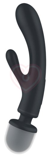 Двухсторонний вибратор-массажер Satisfyer Triple Lover серый фото 2
