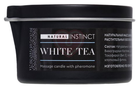 Массажная свеча Natural Instinct Белый чай 70 г фото 3