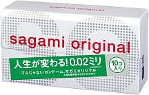 Ультратонкие полиуретановые презервативы Sagami Original 002 10 шт