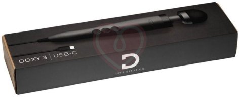Вибромассажер Doxy USB-C 28 см чёрный фото 5