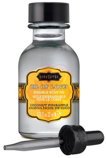 Согревающий гель KamaSutra Oil of Love Coconut Pineapple Ананас-Кокос 22 мл фото 1