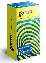 Презервативы Ganzo Classic классические с обильной смазкой 12 шт