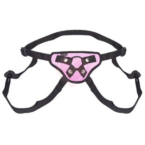 Пояс-сердечко для страпона Pretty In Pink Strap-On Harness розовый фото 2