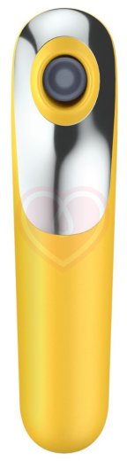 Вакуумный стимулятор с вибрацией и приложением Satisfyer Dual Love жёлтый фото 2