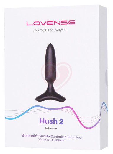 Тонкая анальная пробка Lovense Hush 2 XS с приложением фото 5