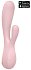 Вибратор со стимулятором клитора Satisfyer Mono Flex с приложением розовый фото 1