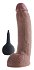 Фаллоимитатор с эффектом семяизвержения Squirting Cock 18 см коричневый фото 2