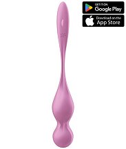 Вагинальные шарики с вибрацией Satisfyer Love Birds 1 розовые
