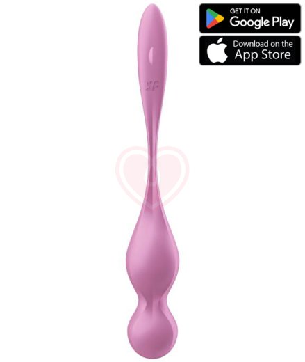 Вагинальные шарики с вибрацией Satisfyer Love Birds 1 розовые фото 1