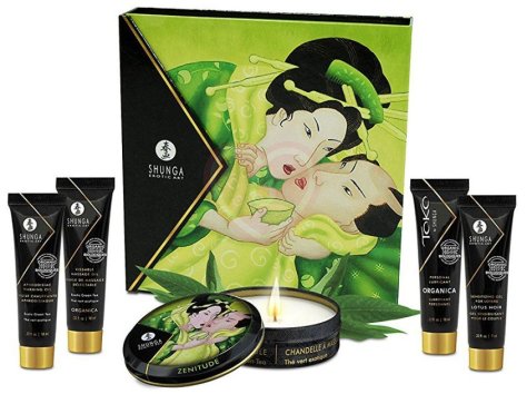 Подарочный набор косметики Shunga Geisha's Secret Organica Зелёный чай фото 3