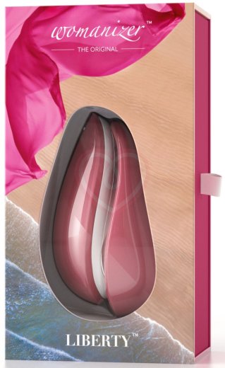 Вакуумный клиторальный стимулятор Womanizer Liberty розовый фото 5