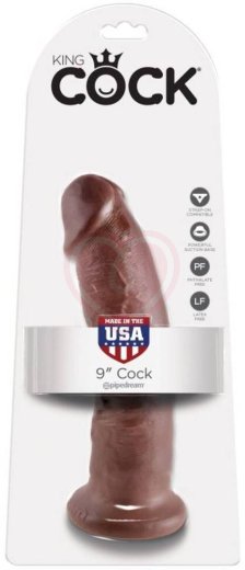Фаллоимитатор на присоске King Cock 23 см коричневый фото 5