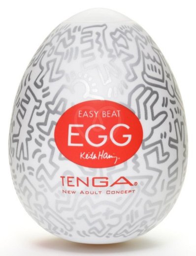 Мастурбатор яйцо Tenga&Keith Haring Egg Party фото 1