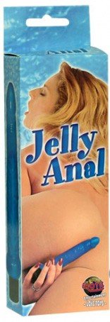 Вибратор анальный Jelly Anal синий фото 2
