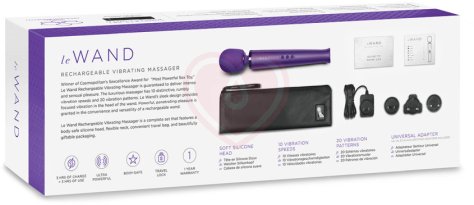 Мощный массажёр Le Wand Rechargeable фиолетовый фото 2