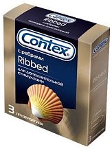 Ребристые презервативы Contex Ribbed 3 шт