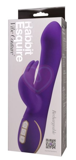 Вибратор с вращающейся головкой Rabbit Esquire фиолетовый фото 4