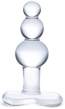 Стеклянная ёлочка Glas Beaded прозрачная