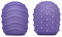 Рельефные силиконовые насадки для Le Wand Petite фиолетовые