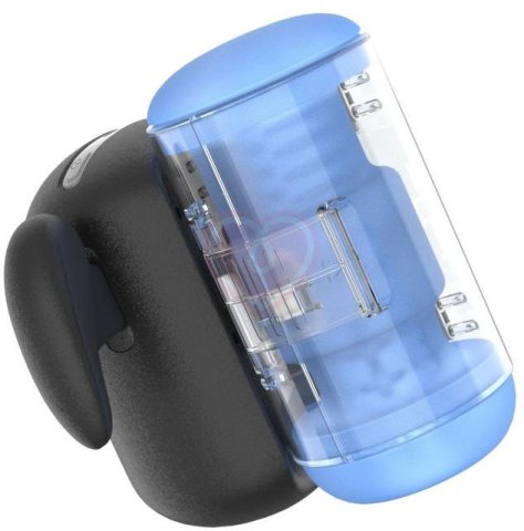 Робот-мастурбатор с вибрацией и нагревом Amovibe Black Knight Massaging Beads фото 2