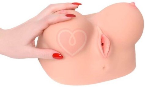 Мастурбатор-грудь с вагиной и анусом Kokos Juliana Breast с вибрацией фото 4