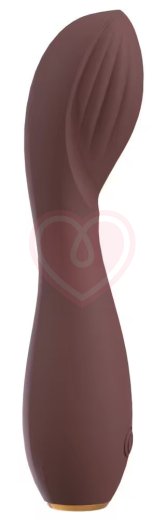 Вибратор Hazel 05 с изогнутым кончиком коричневый фото 2