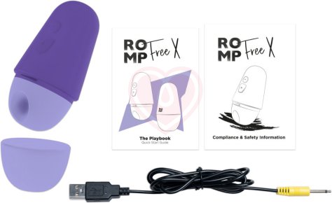 Вакуумный клиторальный стимулятор Romp Free X фиолетовый фото 6