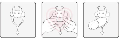 Эрекционное виброкольцо Маленький Демон Cockring Devol красный фото 3