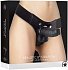 Страпон с реалистичной насадкой Ouch! Realistic Strap-On 20 см чёрный фото 4