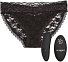 Вибратор для клитора с черными трусиками и пультом Lace Panty Set S/M фото 1