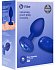 Вибропробка b-Vibe Vibrating Jewel Plug L/XL с кристаллом и пультом синяя фото 8