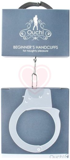 Металлические наручники Beginner's Handcuffs серебряные фото 2