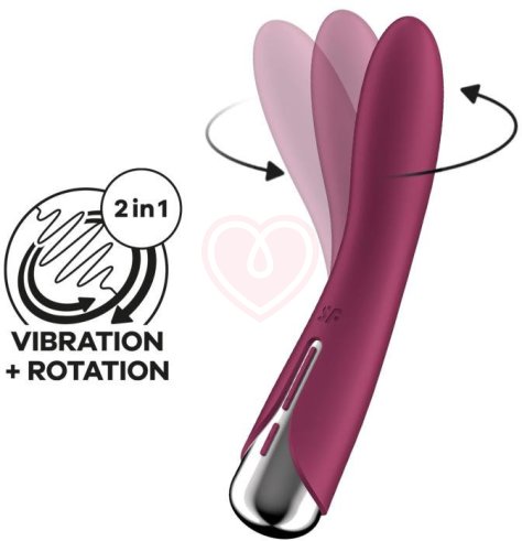 Вибратор с ротацией Satisfyer Spinning Vibe 1 бордовый фото 3
