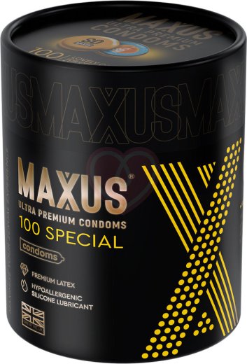 Презервативы с точками и рёбрами Maxus Special So Much Sex 100 шт с кейсом фото 1