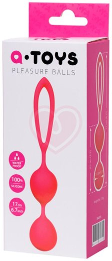Вагинальные шарики ToyFa A-Toys розовые фото 4