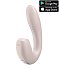 Гибкий вибратор с вакуумным стимулятором и приложением Satisfyer Sunray пыльно-розовый фото 1