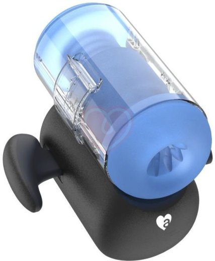 Робот-мастурбатор с вибрацией и нагревом Amovibe Black Knight Massaging Beads фото 3