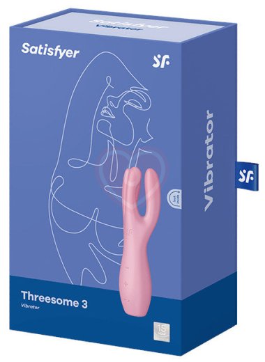Вибростимулятор Satisfyer Threesome 3 с тремя кончиками розовый фото 2