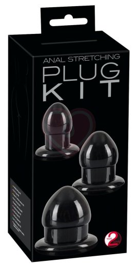 Набор из 3 чёрных анальных пробок Plug Kit чёрные фото 4