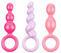 Набор цветных анальных стимуляторов Satisfyer Plugs