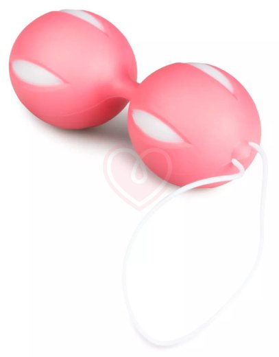 Вагинальные шарики для тренировок Кегеля Wiggle Duo Kegel Ball розовые фото 2