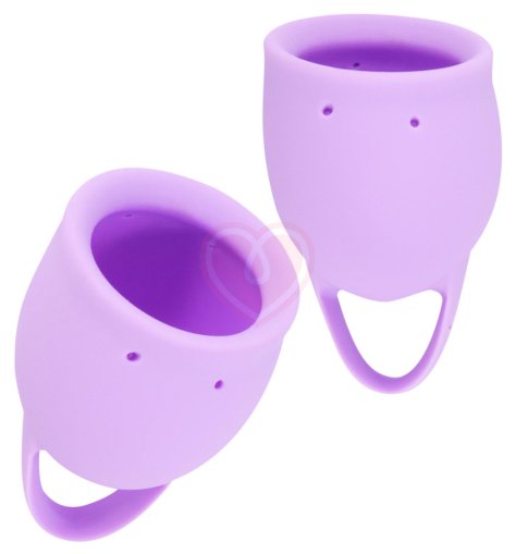 Набор из 2 менструальных чаш Lola Natural Wellness Orchid нежно-сиреневый фото 2