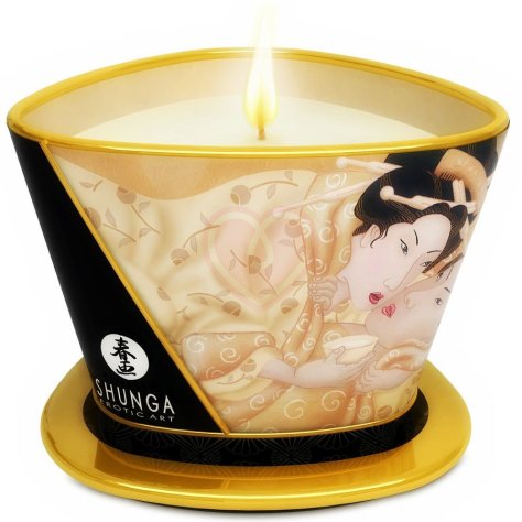 Массажное аромамасло в виде свечи Shunga Vanilla Fetish Ванильный Фетиш 170 мл фото 1