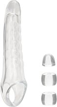 Удлиняющая насадка на член Performance Maxx Clear Extension Kit с 3 вставками прозрачная