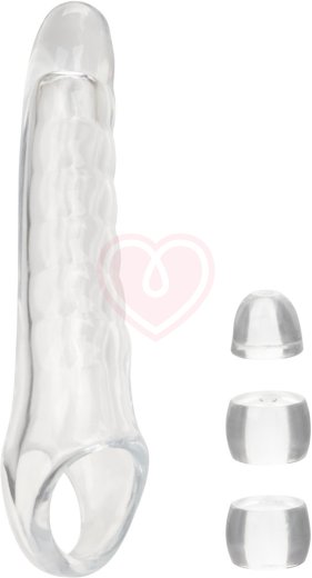 Удлиняющая насадка на член Performance Maxx Clear Extension Kit с 3 вставками прозрачная фото 1