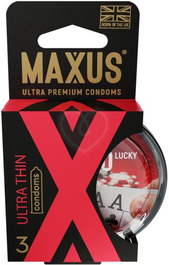 Ультратонкие презервативы Maxus Air Ultra Thin X-Edition 3 шт с кейсом фото 1