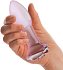 Стеклянная анальная пробка Glas Rosebud с розочкой фото 3