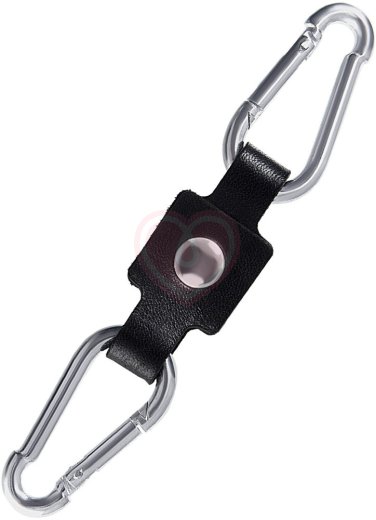 Однослойные наручники с красной строчкой Pecado BDSM черные фото 5